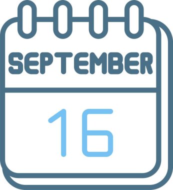 16 Eylül Satır İki Renk Simgesi