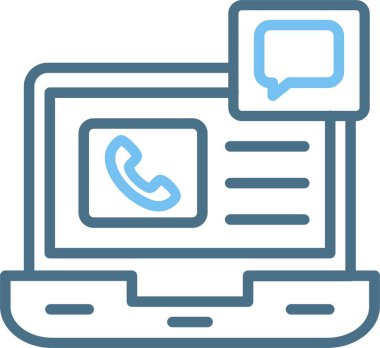 Sosyal Medya Satırı İki Renk Simgesi