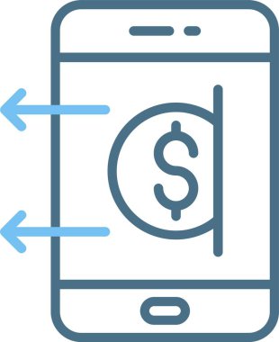 Para Çizgisi İki Renk Simgesini Aktar