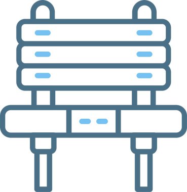 Benç Çizgisi İki Renk Simgesi