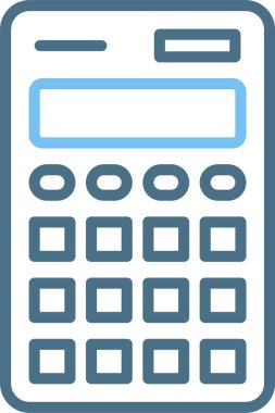 Hesaplayıcı Satır İki Renk Simgesi