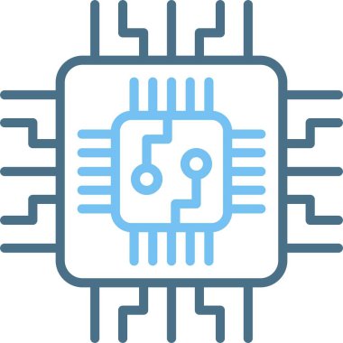 Çip Satırı İki Renk Simgesi