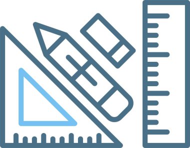 Tasarım Aracı Satırı İki Renk Simgesi