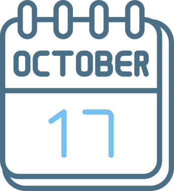 17 Ekim Satır İki Renk Simgesi