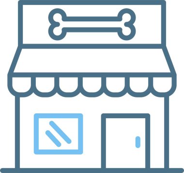 Pet Shop Satır 2 Renk Simgesi