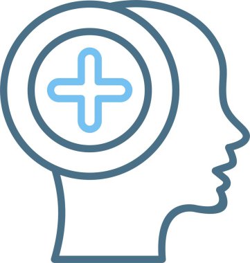 Pozitif Düşünce Satırı İki Renk Simgesi