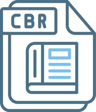 CBR Satır İki Renk Simgesi