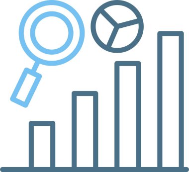 Analitik Satır İki Renk Simgesi