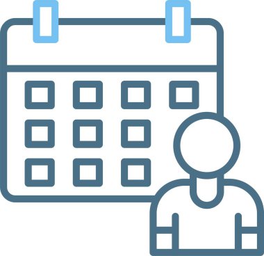 Olay Planlama Satırı İki Renk Simgesi