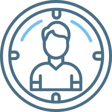 Kelle Avı Satırı İki Renk Simgesi