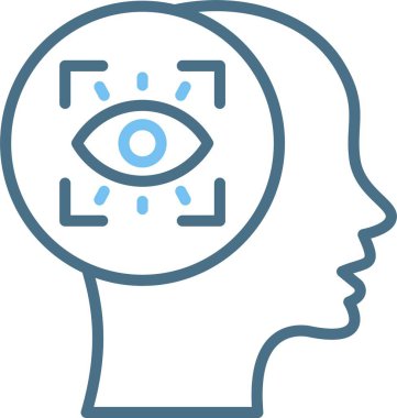 Görüş Çizgisi İki Renk Simgesi