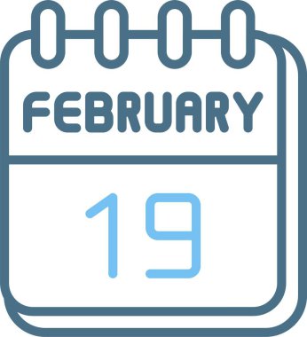 19 Şubat Satır İki Renk Simgesi