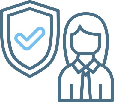 Koruma Hattı İki Renk Simgesi