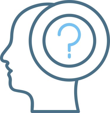 Soru Satırı İki Renk Simgesi