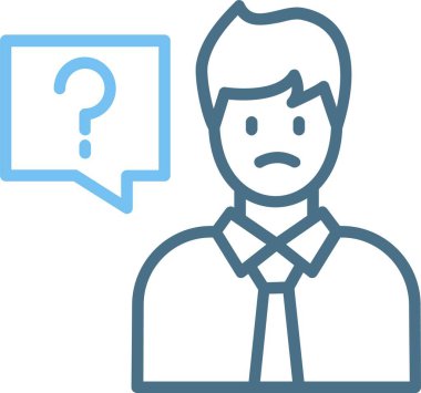 Soru Satırı İki Renk Simgesi