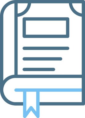 Kitap Satırı İki Renk Simgesi