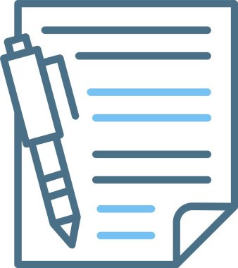 Notlar Satır İki Renk Simgesi