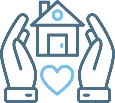 Barınak Satırı İki Renk Simgesi