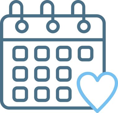 Sağlık Çizgisi İki Renk Simgesi