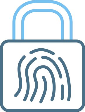 Akıllı Kilit Satırı İki Renk Simgesi