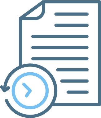 Geçmiş Satırı İki Renk Simgesi