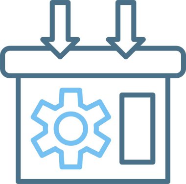 Arşiv Satırı İki Renk Simgesi