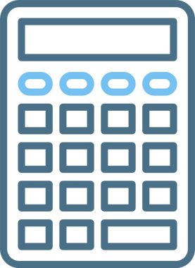 Hesaplayıcı Satır İki Renk Simgesi