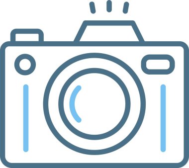 Kamera Hattı İki Renk Simgesi