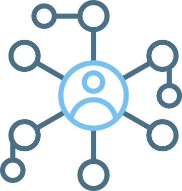 Ağ Satırı İki Renk Simgesi