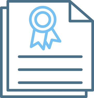 Resmi Harf Satırı İki Renk Simgesi