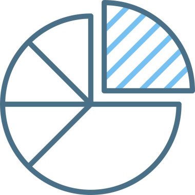 Pasta Çizelgesi İki Renk Simgesi