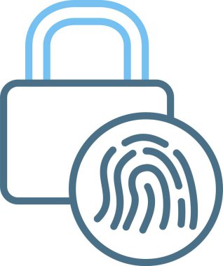 Güvenlik Çizgisi İki Renk Simgesi