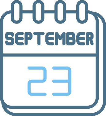 23 Eylül Satır İki Renk Simgesi