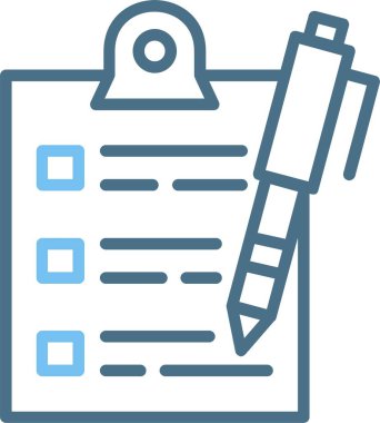 Test Satırı İki Renk Simgesi