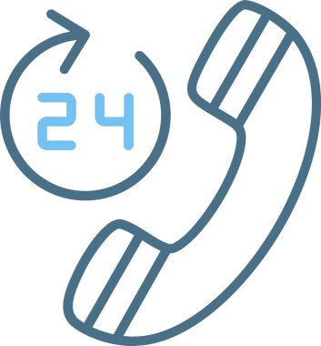 24 Saat Satır 2 Renk Simgesi