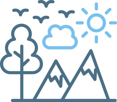 Macera Satırı İki Renk Simgesi