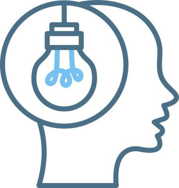 Fikir Satırı İki Renk Simgesi