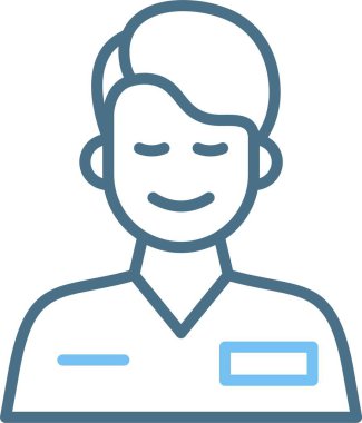 Hemşire Satırı İki Renk Simgesi