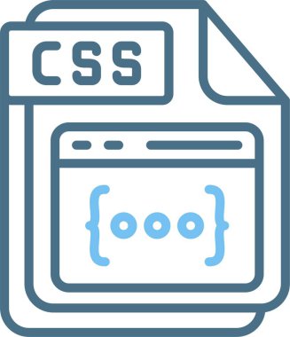 Css Satırı İki Renk Simgesi