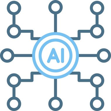 AI Satır İki Renk Simgesi