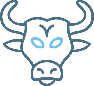 Boğa Çizgisi İki Renk Simgesi