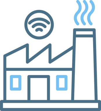 Fabrika Satırı İki Renk Simgesi