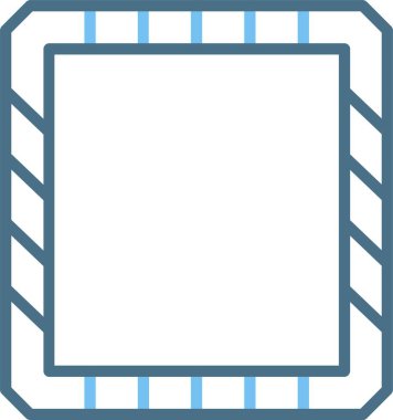 Çerçeve Çizgisi İki Renk Simgesi