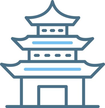 Pagoda Satır İki Renk Simgesi