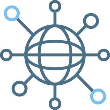 Ağ Satırı İki Renk Simgesi