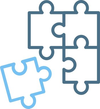 Bulmaca Satırı İki Renk Simgesi