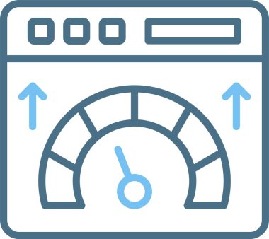 Web Hız Çizgisi İki Renk Simgesi