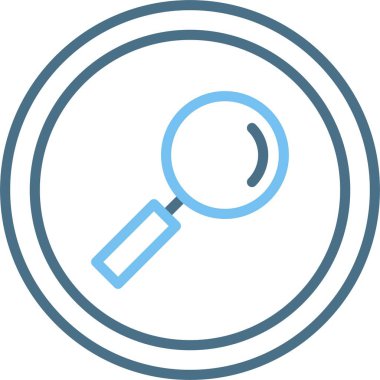 Büyütme Satırı İki Renk Simgesi