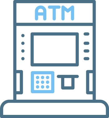 Atm Satırı İki Renk Simgesi