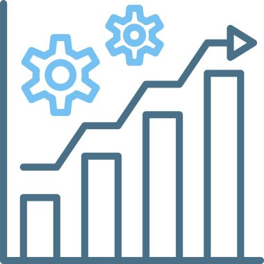 Üretim Çizgisi İki Renk Simgesi